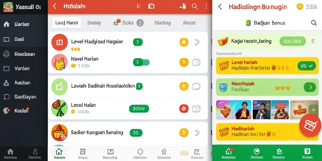 Tampilan grafis yang menarik dan berwarna.