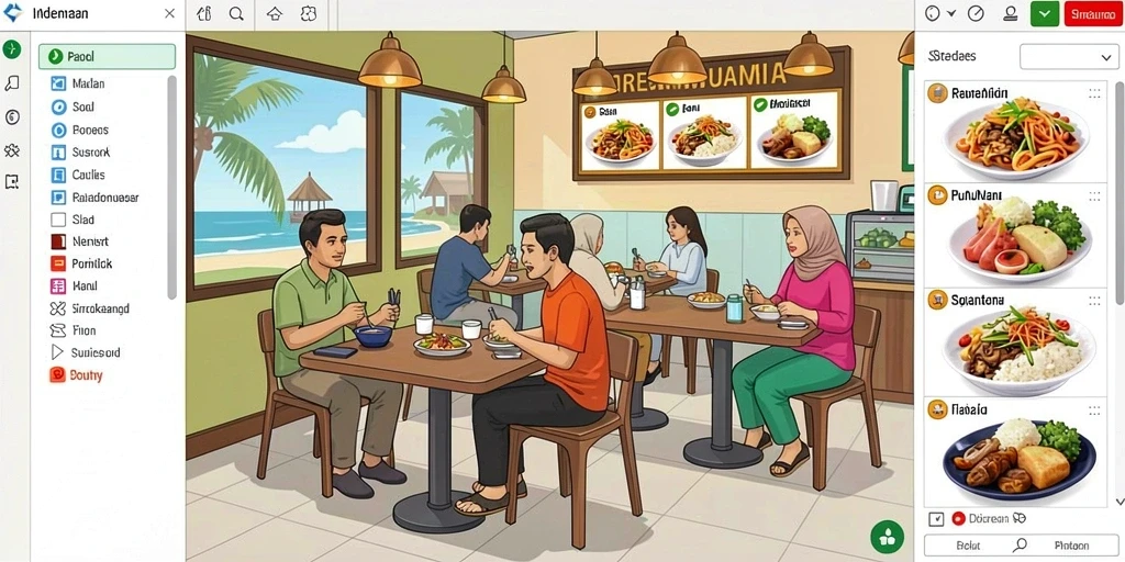 Tampilan antarmuka yang ramah pengguna dan menarik.