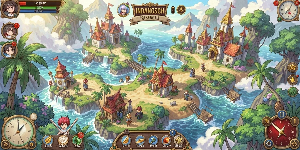 Tampilan awal game yang menarik dan intuitif.