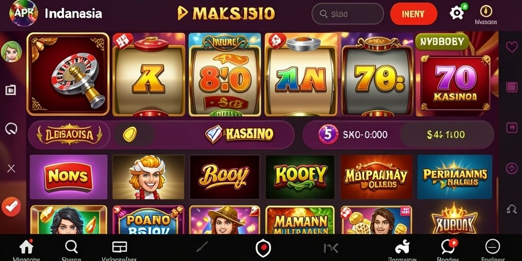 Tampilan permainan slot yang menarik dan colorful.
