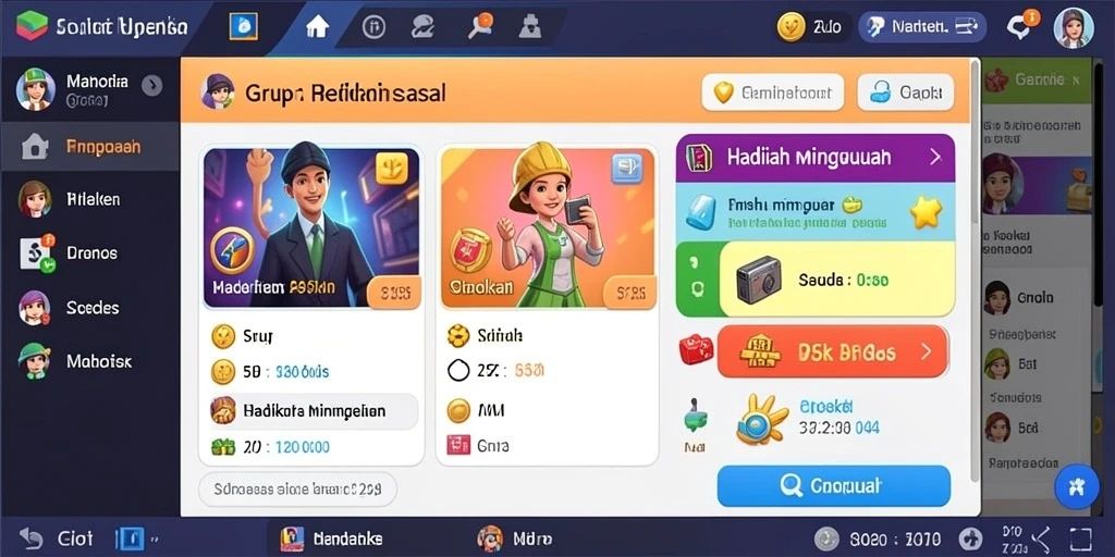 Tampilan awal yang menarik dan intuitif.