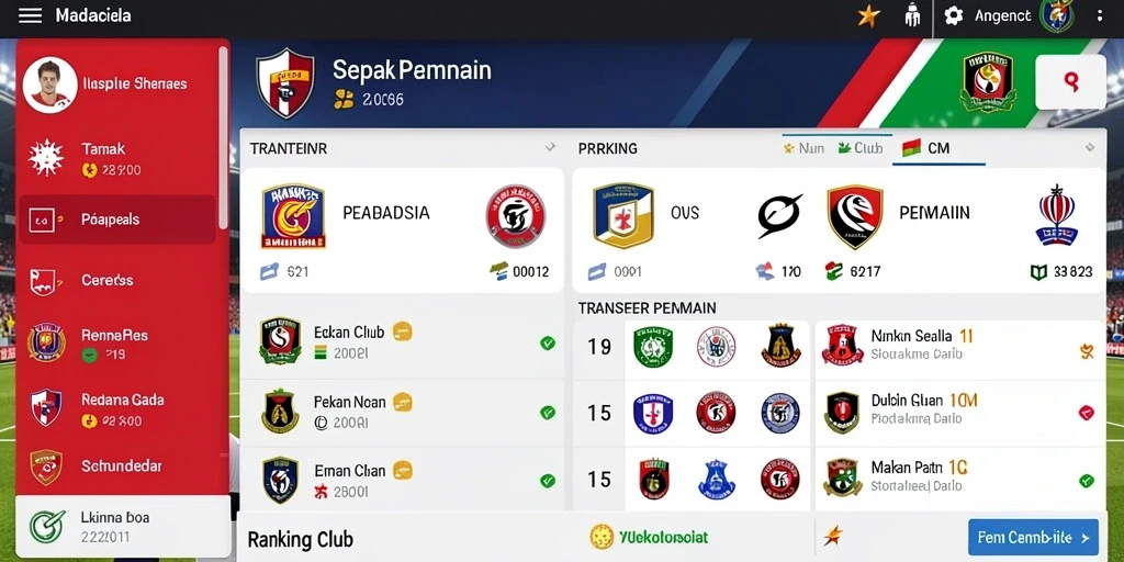 Tampilan karakter yang dapat dipilih dengan detail yang menawan.
