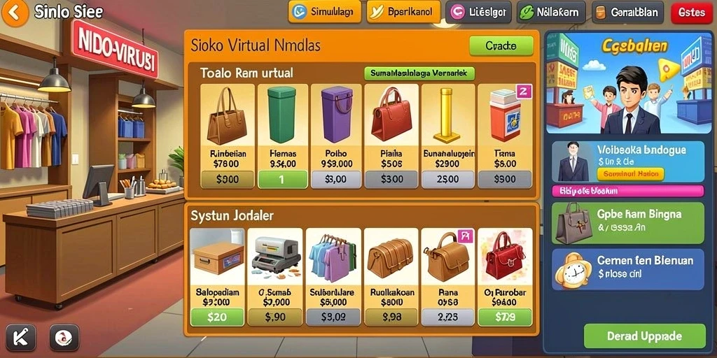 Tampilan antarmuka yang modern dan menarik.